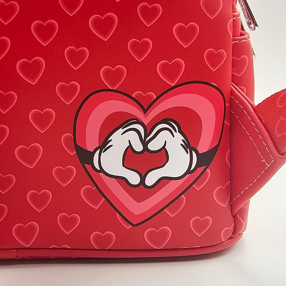Loungefly Disney Minnie Mouse Hearts Ears Love Mini Backpack New main image 7